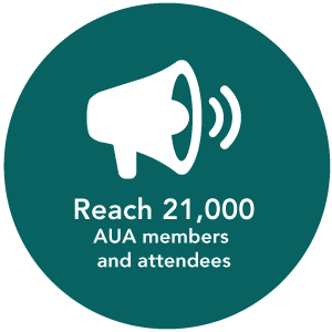 Reach 21,000<br />
AUA members<br />
and attendees