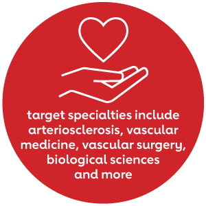 target specialties includearteriosclerosis, vascularmedicine, vascular surgery,biological sciencesand more